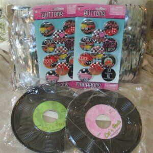 New Unopened 50s Retro Rock n Roll Party Decor Set (28 pieces)
